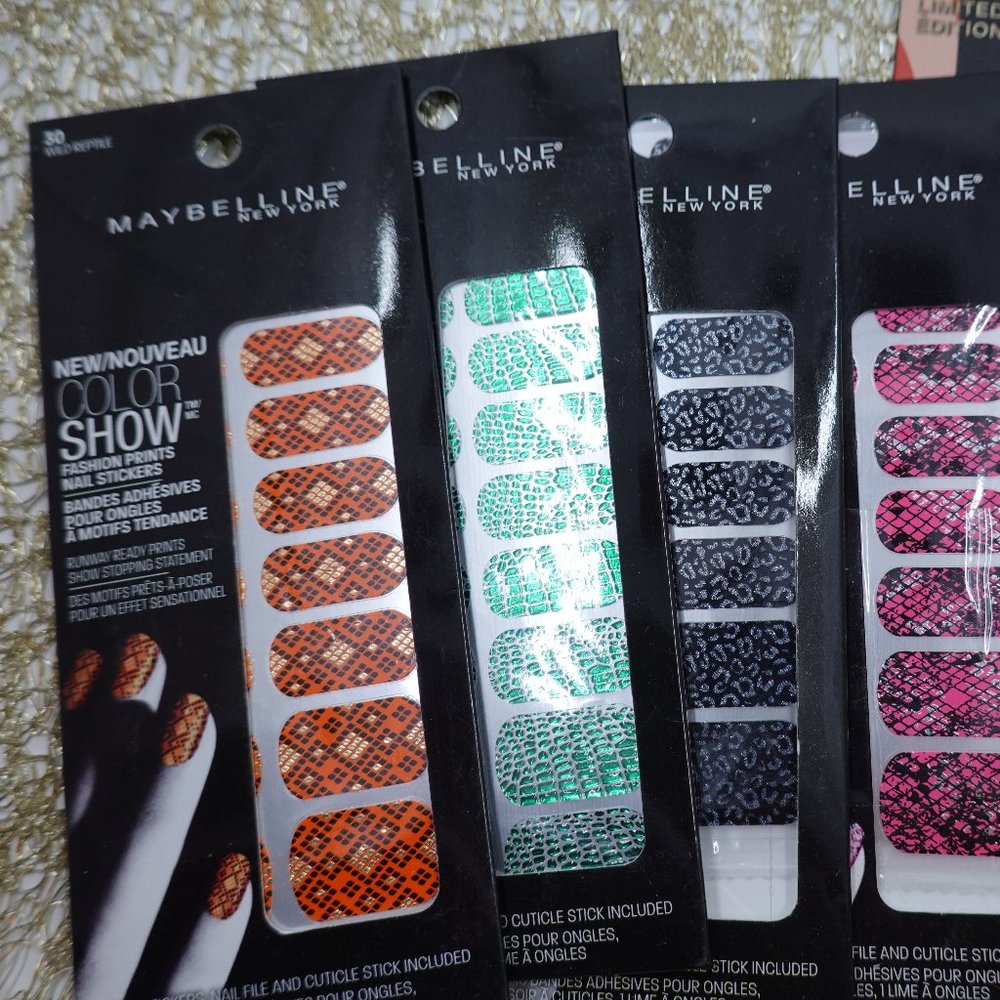Maybelline Color Show *6* Prints Nail stickers